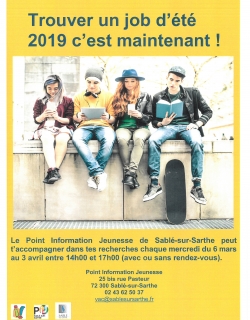 Jobs d'été à Sablé-sur-Sarthe
