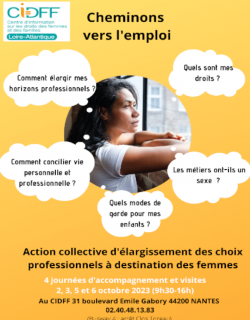 Cheminons vers l'emploi : un atelier de dynamisation pour les femmes