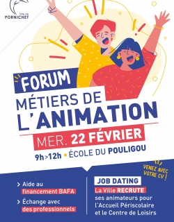 affiche forum métiers de l'animation