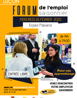 Forum de l&#039;emploi saisonnier à Luçon 