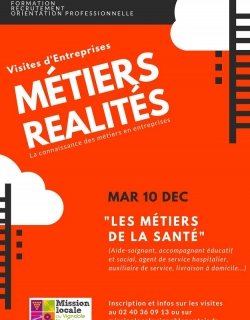 Métiers Réalités_Visites entreprises_Mission locale Vignoble nantais__Métiers de la santé_instituts de formation_http://www.missionlocalevignoblenantais.fr/