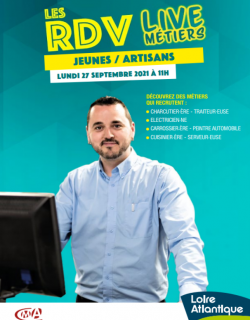 Le RDV live métiers...qui recrutent : jeunes/artisans