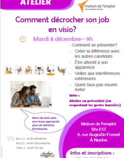 Comment décrocher un job en visio ? | Nantes