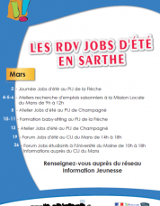 RDV Jobs Ete - Sarthe
