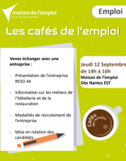 Réso 44 invité des cafés de l&#039;emploi | Nantes