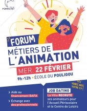 affiche forum métiers de l'animation