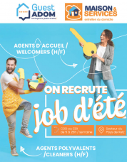 Recrutement d'assistants ménagers pour l'été sur la Pays de Retz