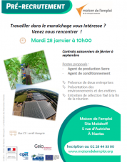 Travailler dans le maraîchage | pré-recrutement à Nantes