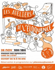 Place aux Jeunes Ateliers de l'éloquence novembre 2022