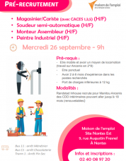 Recrutement multipostes en Industrie