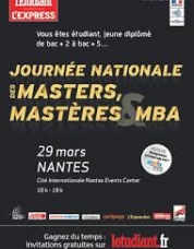 Affiche du Salon Masters, Masteres, MBA de Nantes