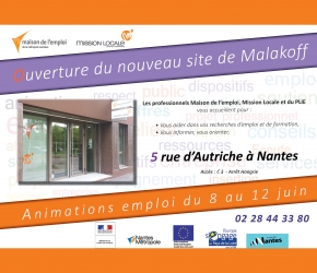 Maison de l'emploi - Mission locale - Nouveau site à Nantes (Malakoff) Maison de l'emploi - Mission locale - Nouveau site à Nantes (Malakoff)