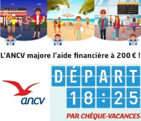Départ 18:25 de l'ANCV : valorisation de l'aide Départ 18:25 de l'ANCV : valorisation de l'aide
