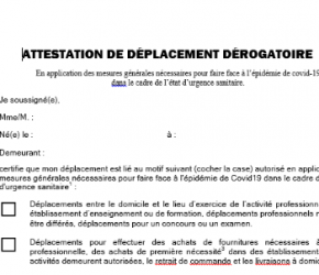 Reconfinement : nouvelles mesures et nouvelles attestations Reconfinement : nouvelles mesures et nouvelles attestations