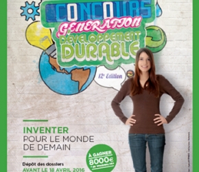 Concours Etudiant Génération Développement Durable 2016 Concours Etudiant Génération Développement Durable 2016