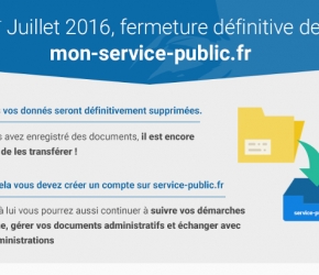 Fermeture du compte mon.service-public.fr le 1er juillet 2016 Fermeture du compte mon.service-public.fr le 1er juillet 2016