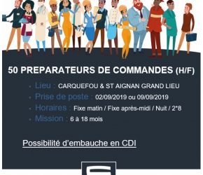 Samsic recrute des préparateurs de commandes Samsic recrute des préparateurs de commandes