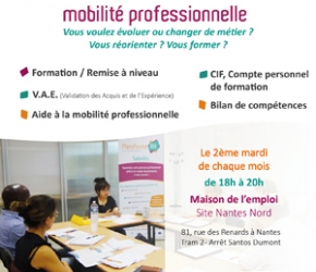 Soirées mobilité professionnelle_Maison de l'emploi_Nantes Métropole Soirées mobilité professionnelle_Maison de l'emploi_Nantes Métropole
