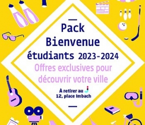 Pack bienvenue étudiants 2023 2024 Angers